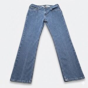 Carhartt Men's 34x30 Blue Rugged Flex‎ Straight Fit Tapered Leg Jeans 102807-491